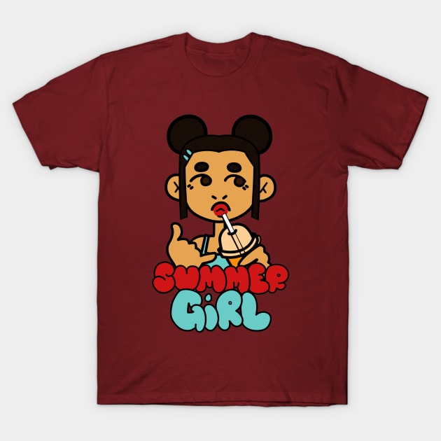 summer girl 3 ! T-Shirt by stickerjock